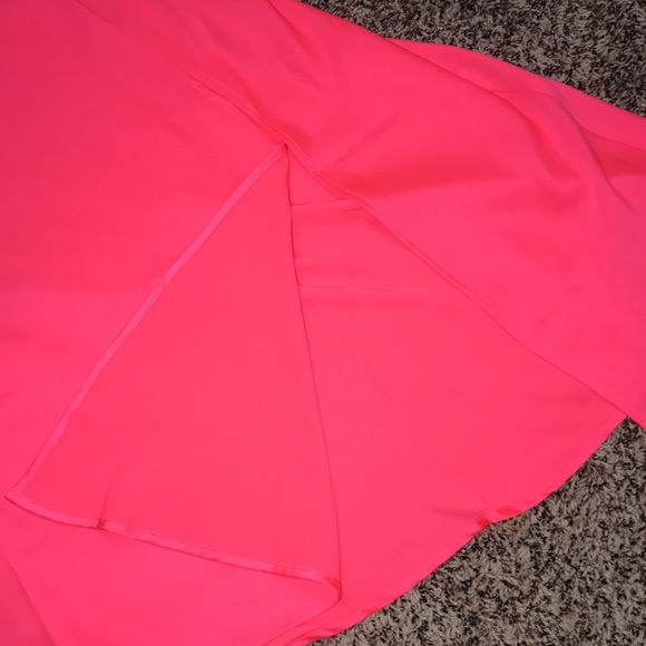 ๐ A NEW DAY Coral Pink Slip Asymmetrical MIDI Dress Size Large | NWT! - Picture 4 of 5